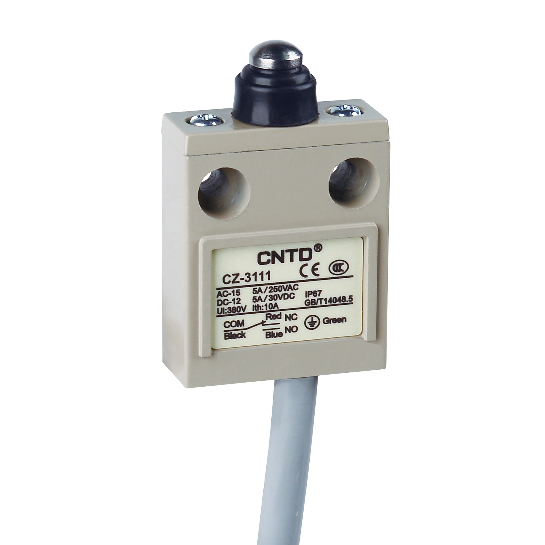 CNTD Various Actuators Waterproof Oilproof IP67 Aluminum Cast Shell 10A 380V Vertical Limit Switch CZ-3107