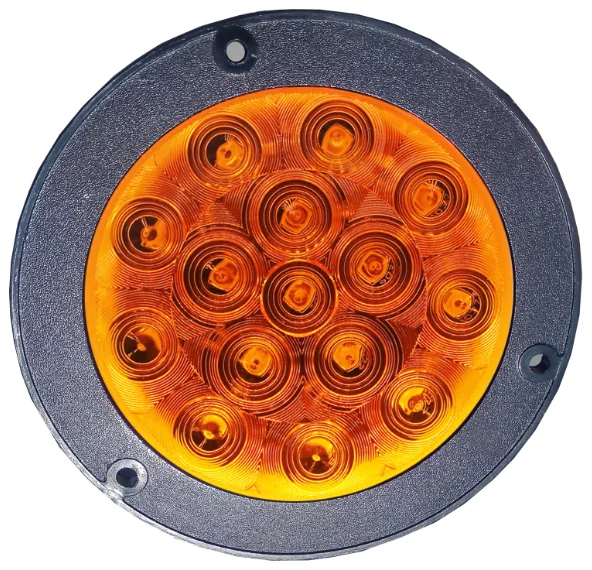 12v Led Truck stop turn tail lamp for Heavy Truck Modified Vehicle Trailer with flange ring