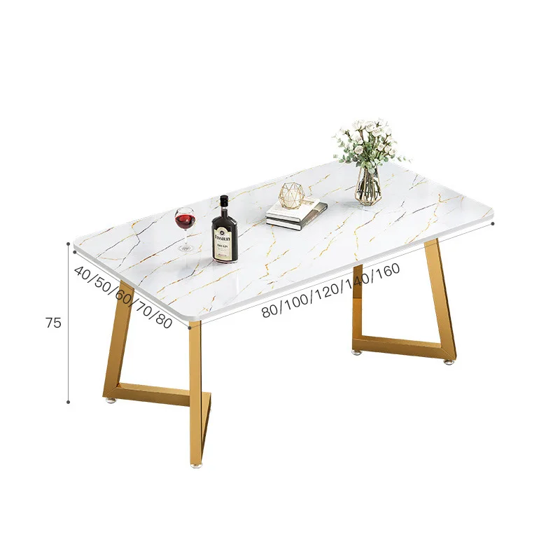 Multifunctional small apartment steel wood dining table dinner table for modern dining table