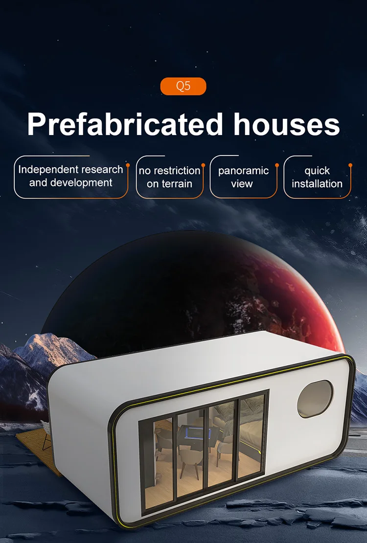 New Design Cabin Homes Space Modern Hous Prefabr Capsule House Country Yard  Holiday Villages Small Modular Housed