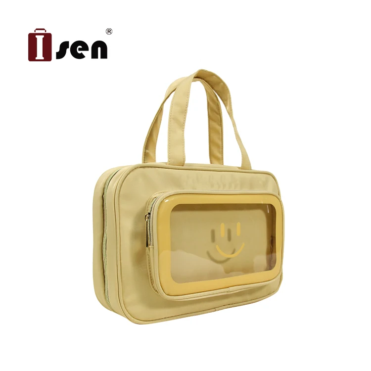 ISEN Amazon Hot Selling Travel Hanging Hook Toiletry Bag Portable Waterproof Makeup Organizer Cosmetic Bag