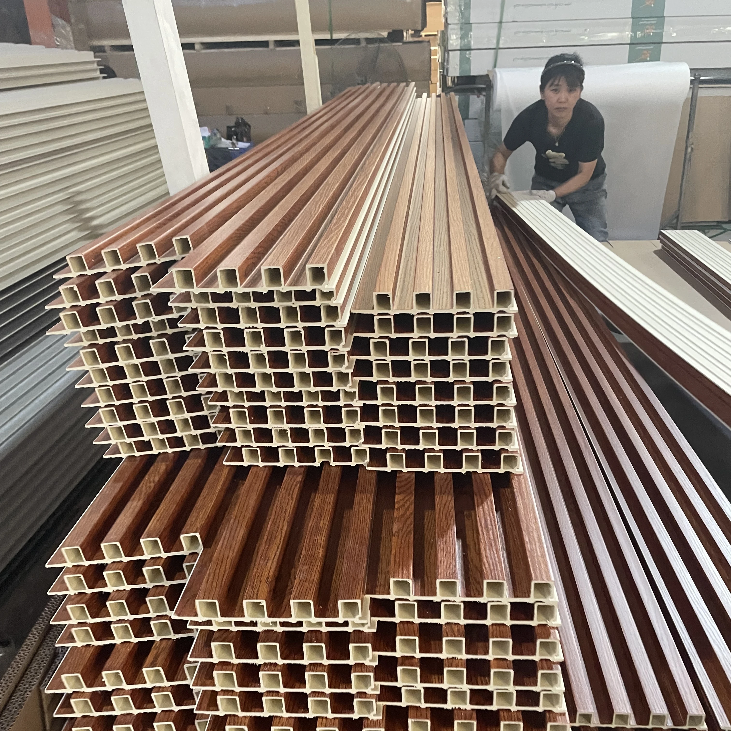 high quality pvc wood plastic exterior wall cladding wpc panel for middle east country