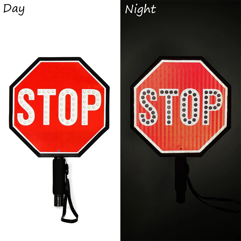 led hand held stop slow sign led traffic HIP Reflective warning products led safety  products