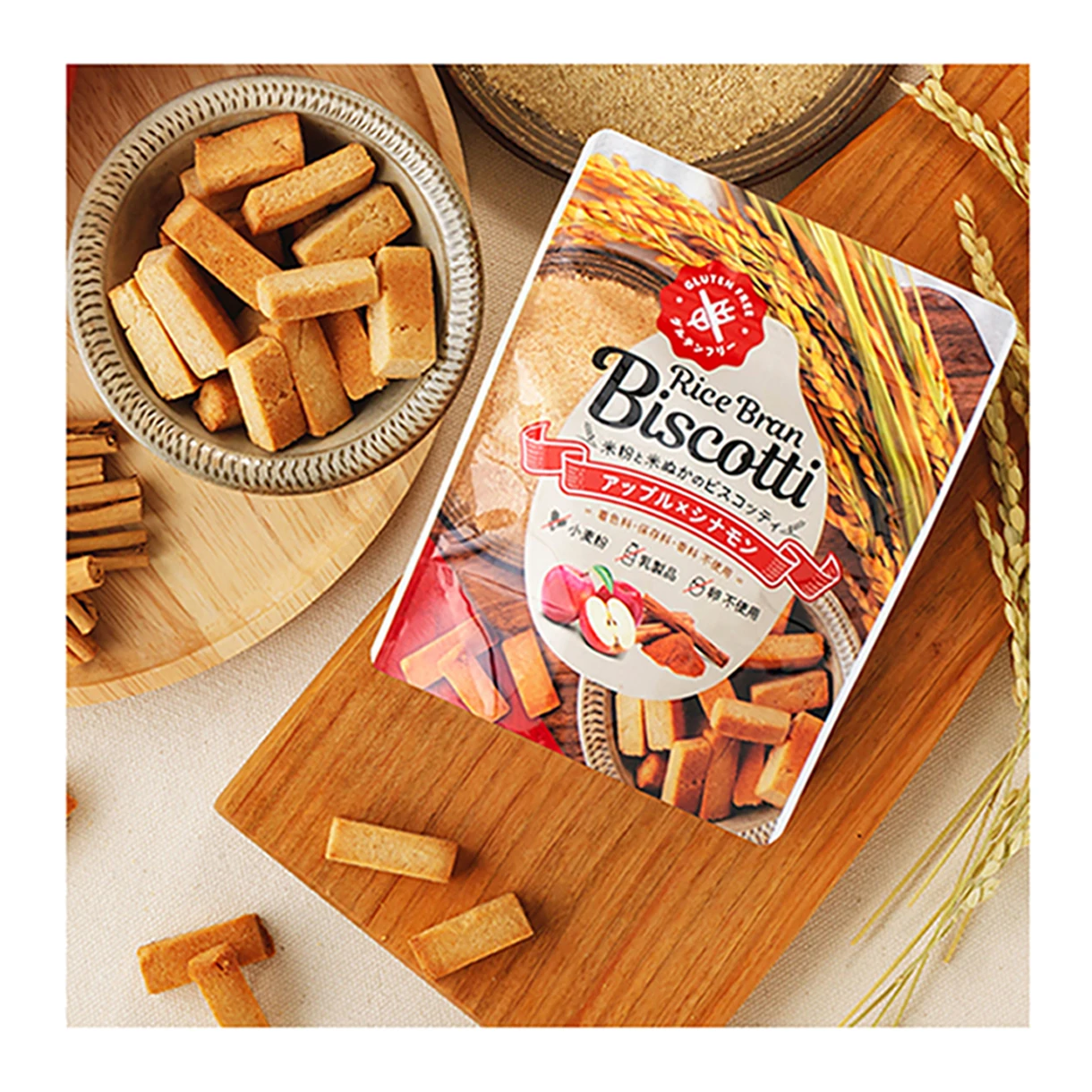 Japan most popular apple cinnamon biscuit ware gluten free cookies and