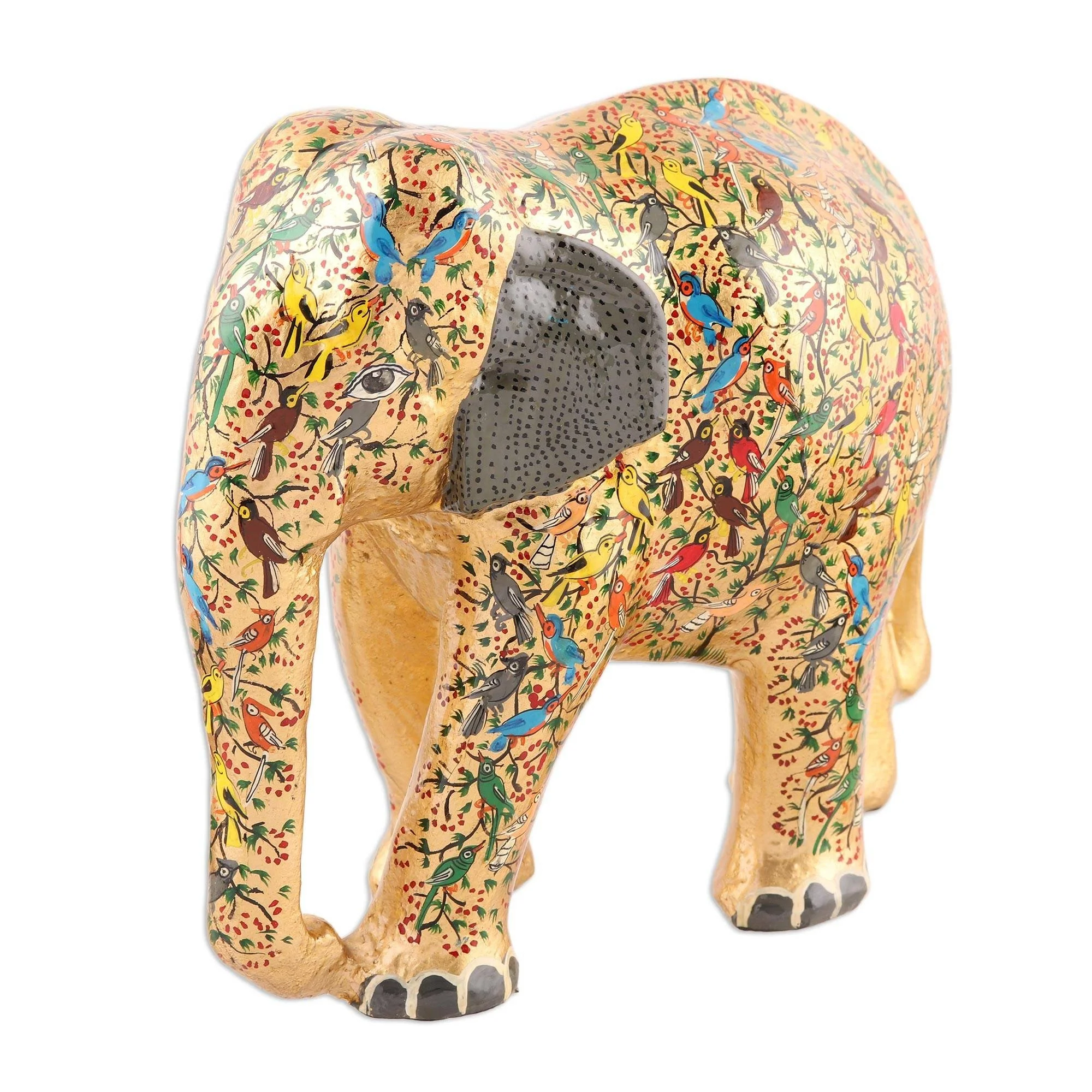WOODEN ELEPHANT SCULPTURE