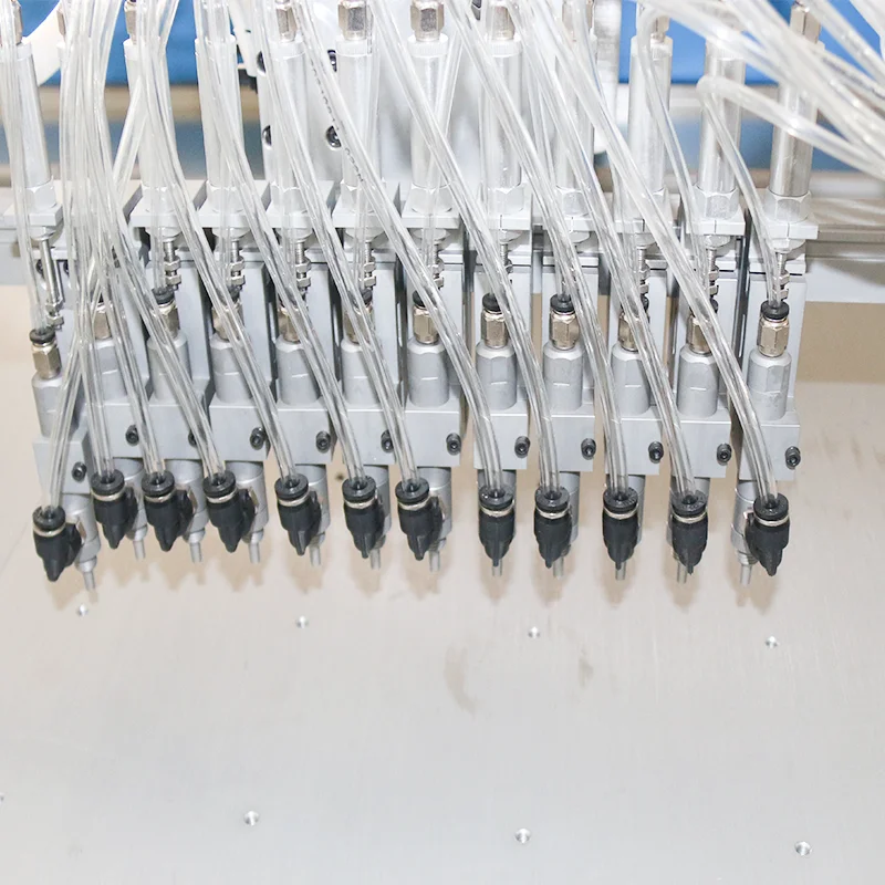 Soft rubber dispensing machine for PVC slider and clothes logo production 12-color drip molding machine