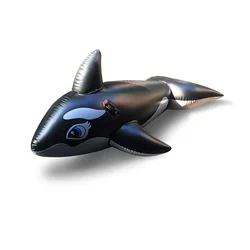 Swimming Pool Ride-on PVC whale inflatable Rider Large water fun game toys pool float