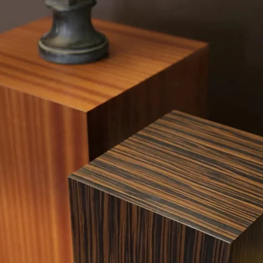 Natural Wood Timber Veneer Quarter Cut Black Ebony Wood Free Wood Veneer Samples