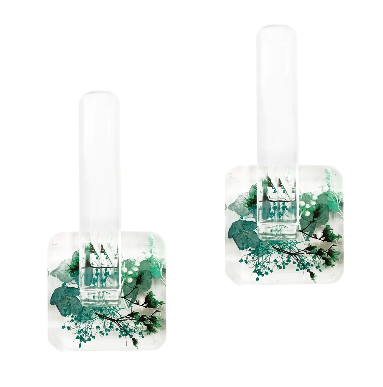 Strong Adhesive L-Shape Acrylic Wall Clothes Hanger Bathroom Towel Rack Kitchen Door Key Holder Hook Set