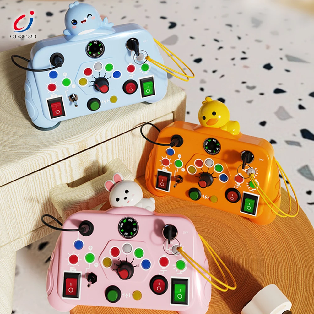 Chengji hot children early childhood education intelligent game console finger busy board sensory toy traffic lights for kids