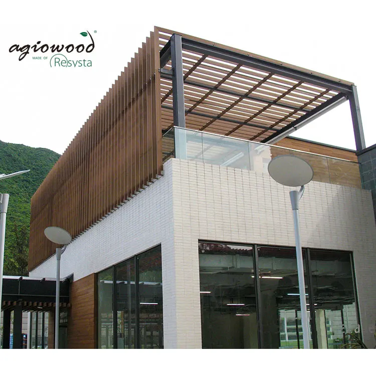 Customized Design Resysta Outside Wood Wall Cladding Panel Board