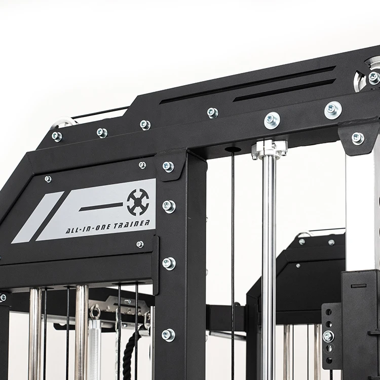 New fitness multifunctional squat rack professional smith machine squat rack with cables