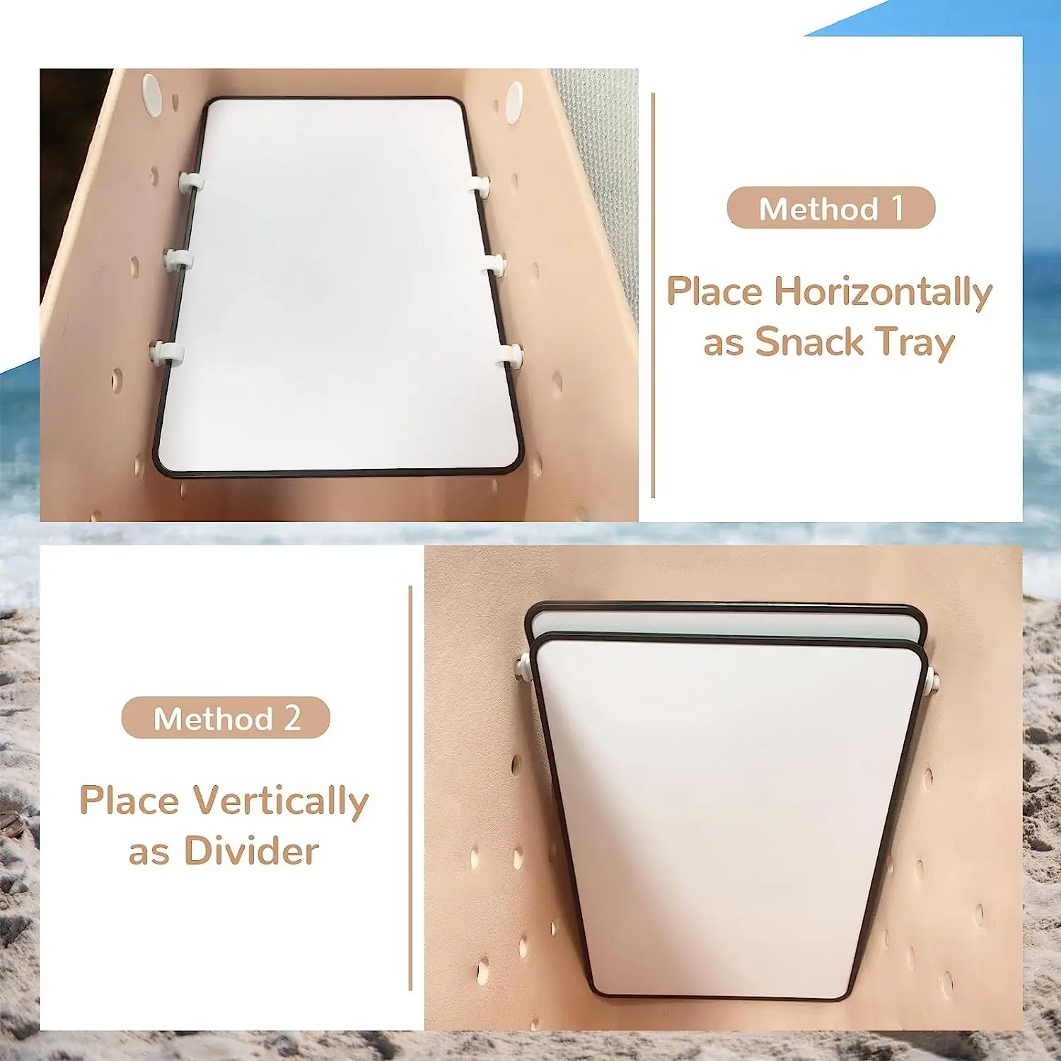 Custom Waterproof Durable Eva Beach Tote Bag Accessories Divider Tray for