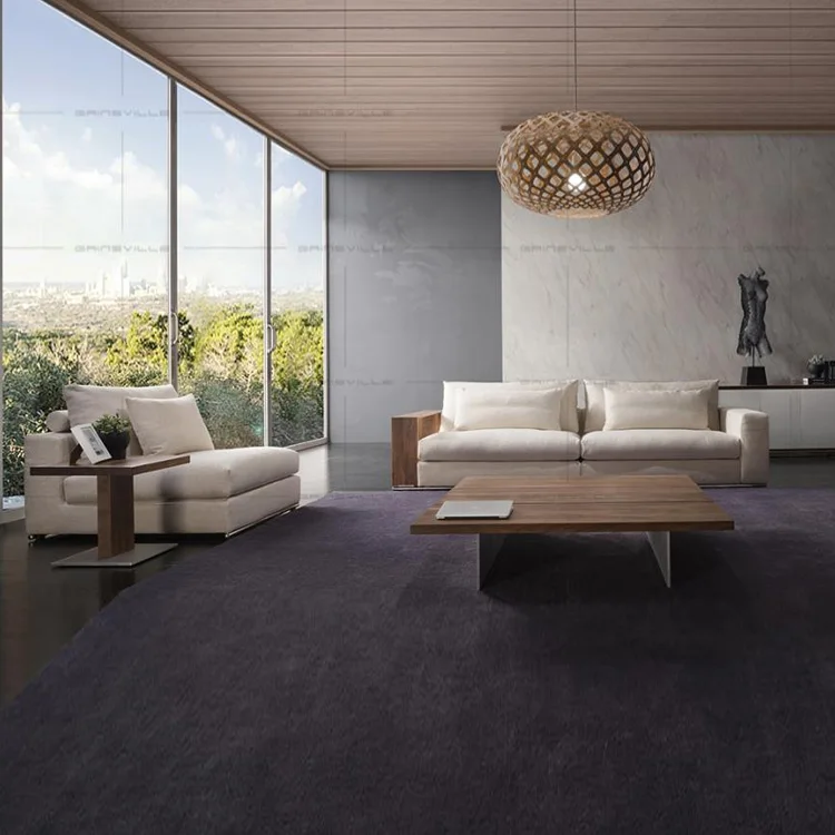 Home Furniture Feather sofa Comfortable Top fabric New Design L Shape Chaise Fabric Sofa