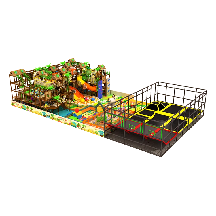 Custom Design Kids Indoor Fitness Sport Trampoline Gymnastics Jumping Arena China Commercial Big Indoor Trampoline Park for Sale