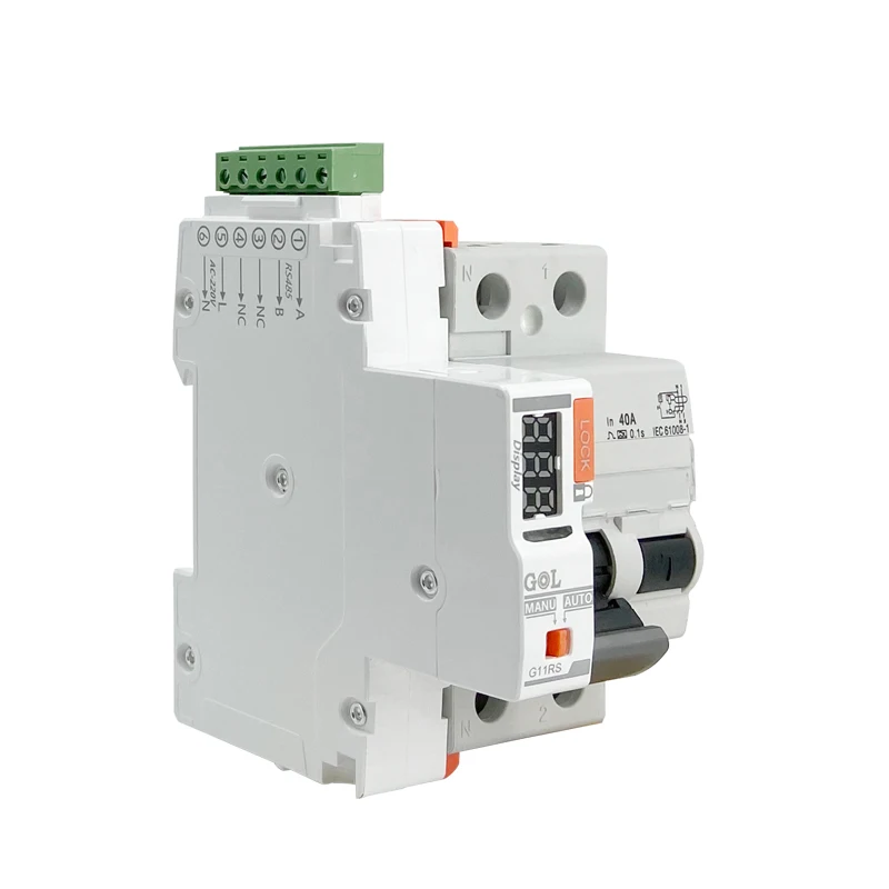 Ar002 Smart Vacuum Rccb Elcb Rcd Solar Recloser Single Phase Breaker 1P 2P 3P 4P Auto Recloser