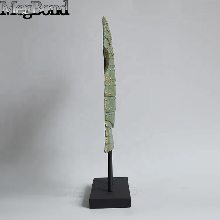Metal Chinese armour table ornament for home decoration, Cast metal old Chinese cloth for Terra-Cotta Warriors