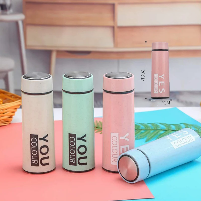 Best Seller Outdoor Portable Water Cup Promotion Gift Water Bottle Custom Logo Text Double Layered Drinking Water Cup