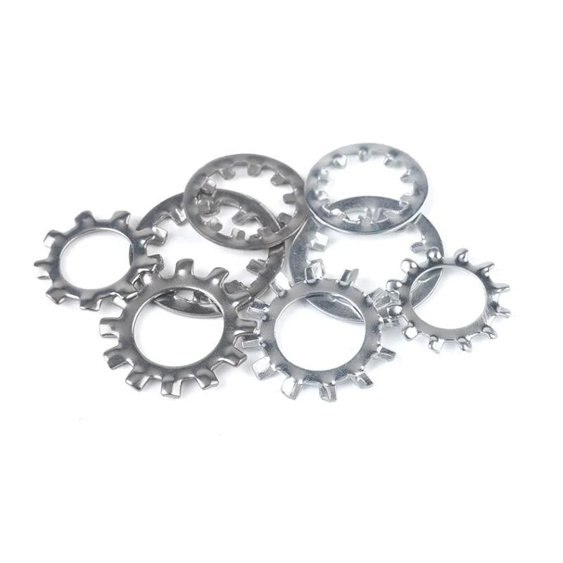 M6 ASTM A193 A914 B8 B8M B8T ASTM A453 GR660 A286 18-8 Stainless Steel Plain Serrated Lock Washer With External Teeth DIN6798