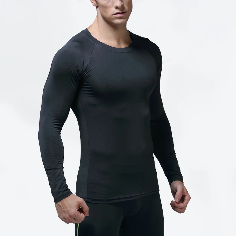 Custom Cheap Clothes Long Sleeve T Shirt Men Compression Running Fitness T-shirt Gym Clothes Wholesale Sportswear Sweatsuit Mens