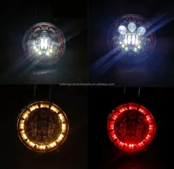 Good Quality 84W RED YELLOW WHITE motorcycles Car Led Headlight Car Led Headlight 7 Inch Round Led Headlight