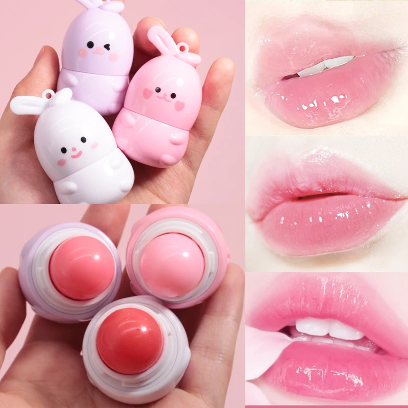 Custom Logo Hot Selling Organic Cute Lip Care Waterproof Long Lasting High Pigment Moisturizing Color Changing Plumper Lip Balm