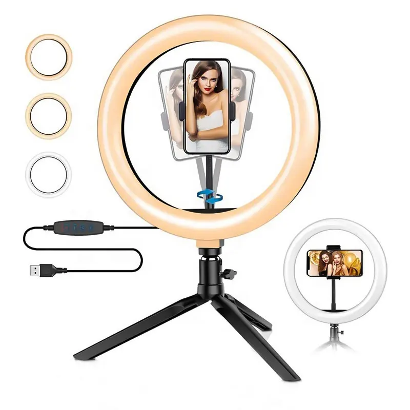 
Selfie Ring Light For Laptop Computer Desktop Youtube, Ring Lamp Video Conference Lighting Kit Phone Holder Clip On 