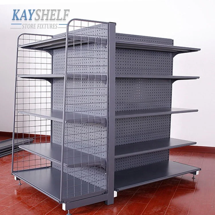 Kayshelf Factory Single Sided Wall Mount Heavy Duty Supermarket Shelf