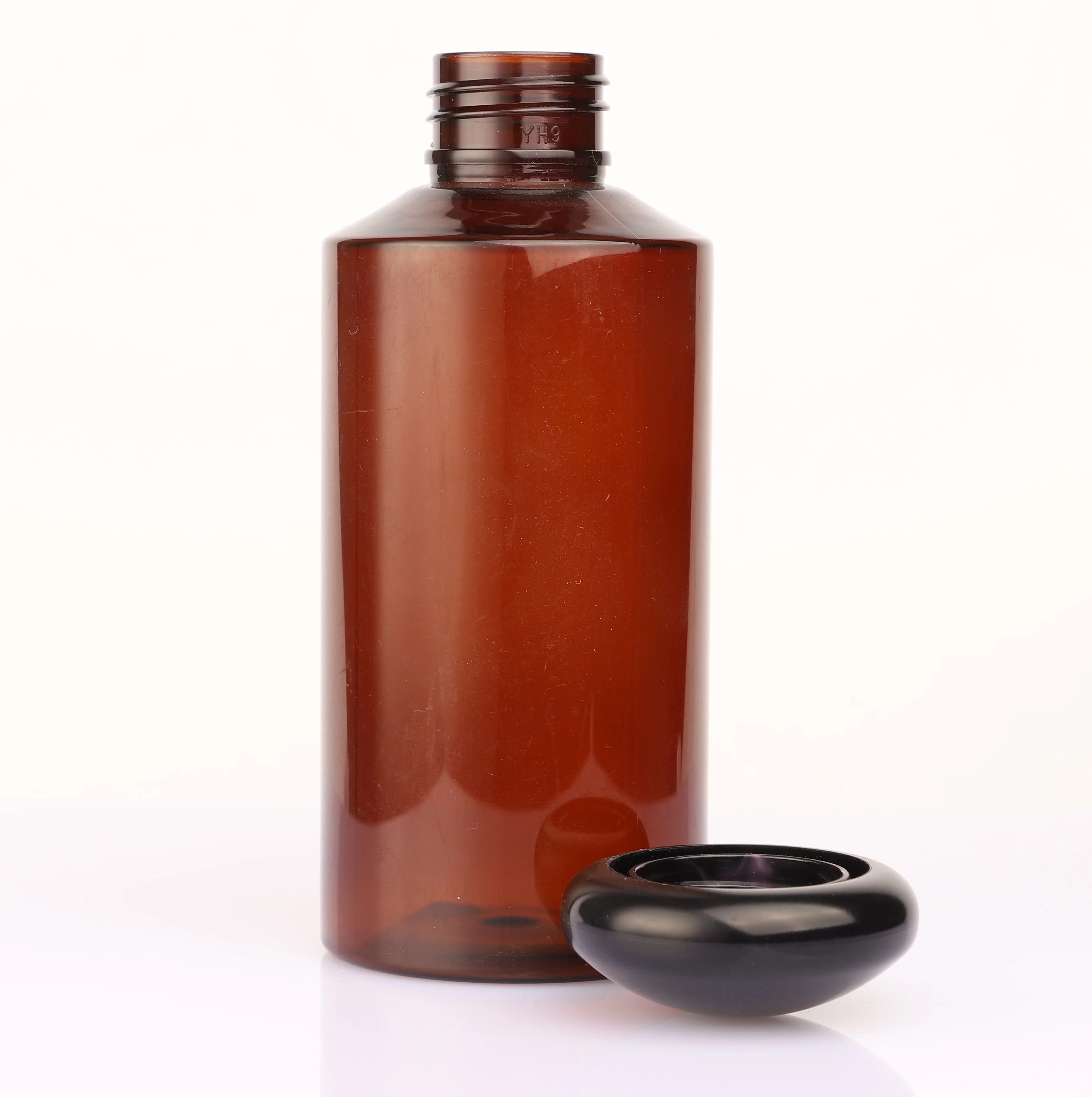 Competitive price Round mushroom cap PET skin care cosmetic Plastic Lotion Shampoo bottle