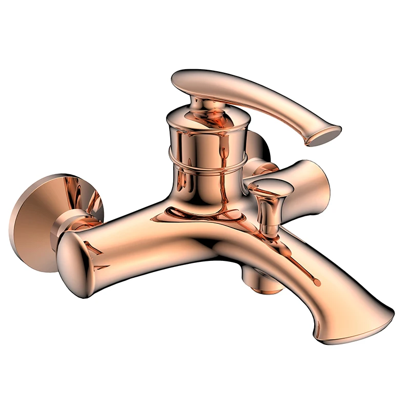 HIMXIER modern cupc bathroom bathtub faucets rose gold bath taps and faucets single handle shower mixer faucet set for sale
