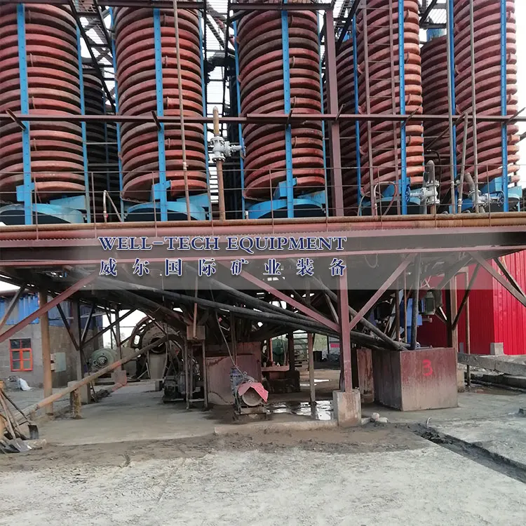 Tantalum Niobium processing plant spiral chute spiral concentrator whole line machine from JiangXi