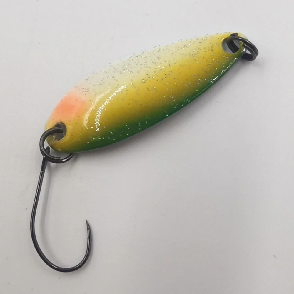 Alpha Spoon Fishing Lure Swim Bait Artificial Trout Lure Fishing 3g Sequin Metal Spoons Lure