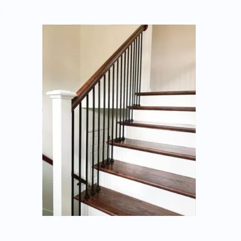 Stainless Steel Railing Flowers Black Iron Pipe Railing Stair Railing Modern Design For Villa