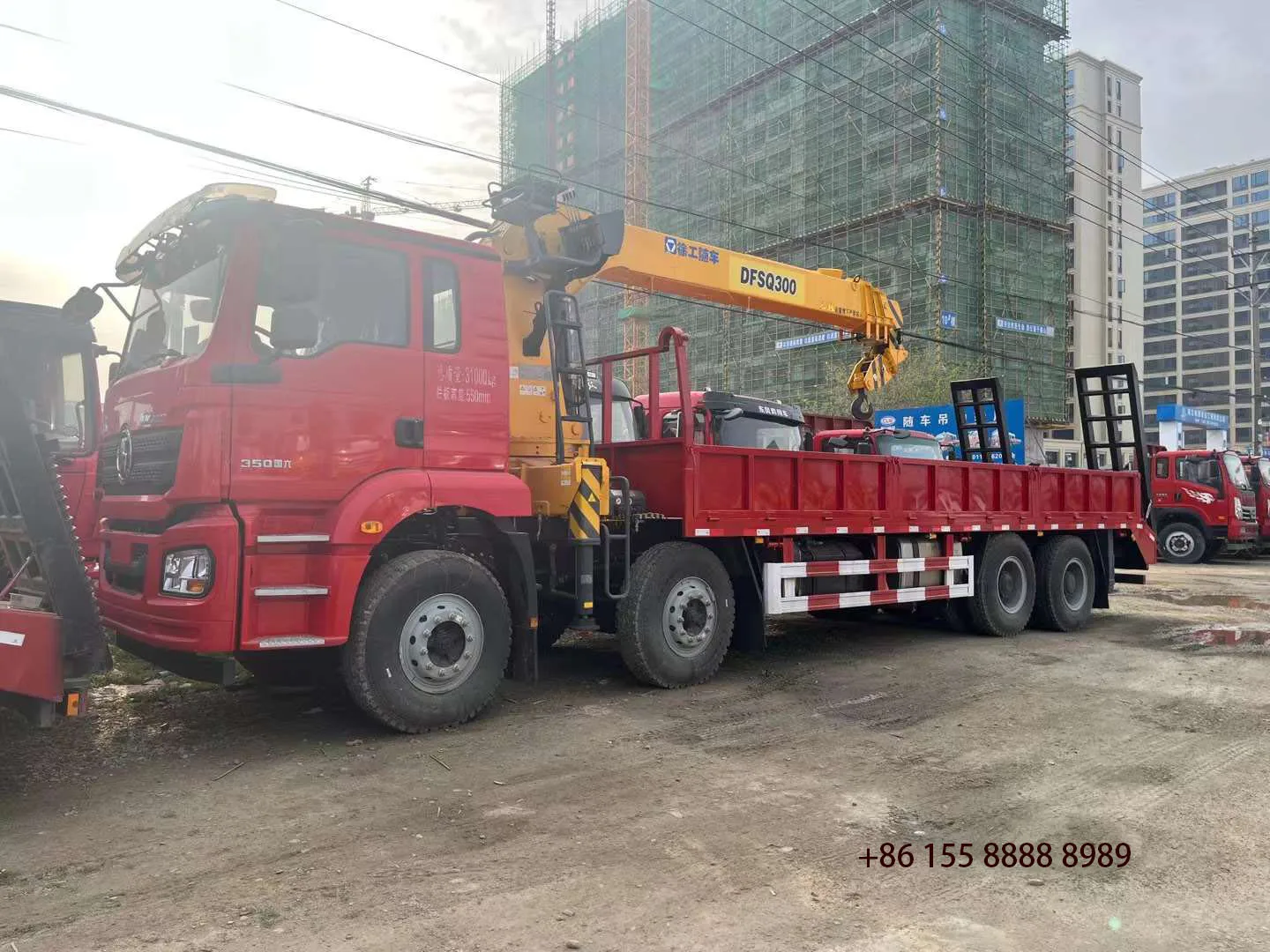 Shanqi brand truck crane with SANY Palfinger 14/5 arm crane