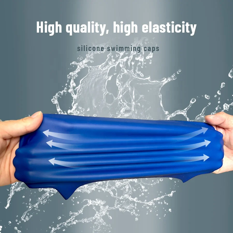 Factory Wholesale Price 50g 55g 65g 100% Silicone Swim Caps Made ln China Professional Swimming Cap