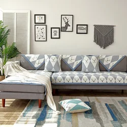 100% Polyester antiskid modern simple Nordic style sofa cushion sofa cover