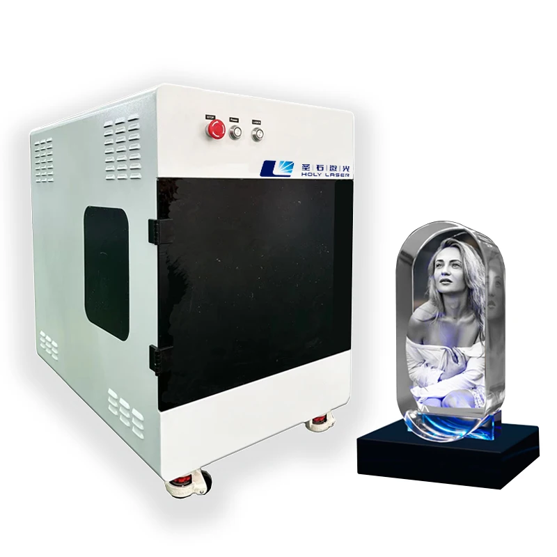 2D 3D Crystal Glass Subsurface Inside Laser Engraving Machine