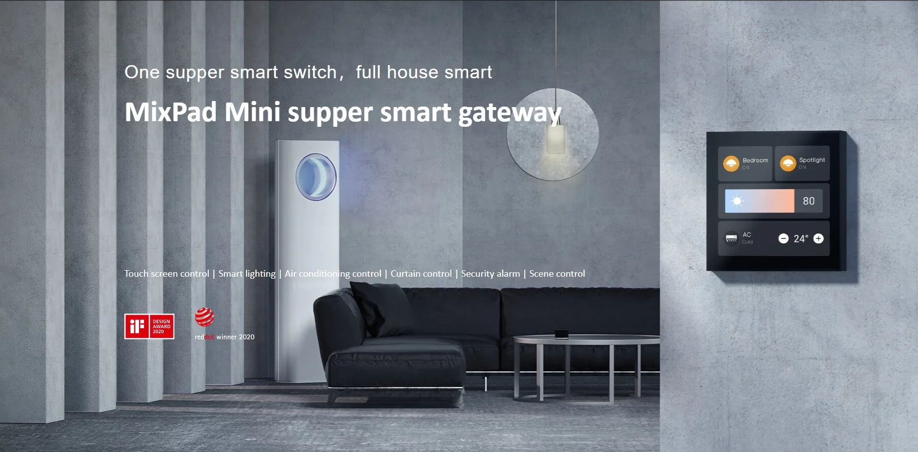 ORVIBO MixPad Mini zigbee wifi BT hub smart home gateway touch