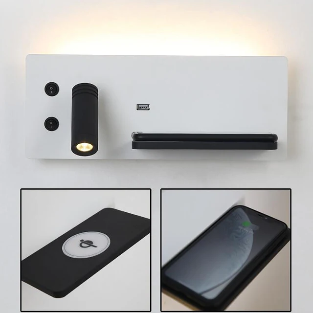 
indoor home bedroom Modern led uplight bedside wall lighting How Bright art night 