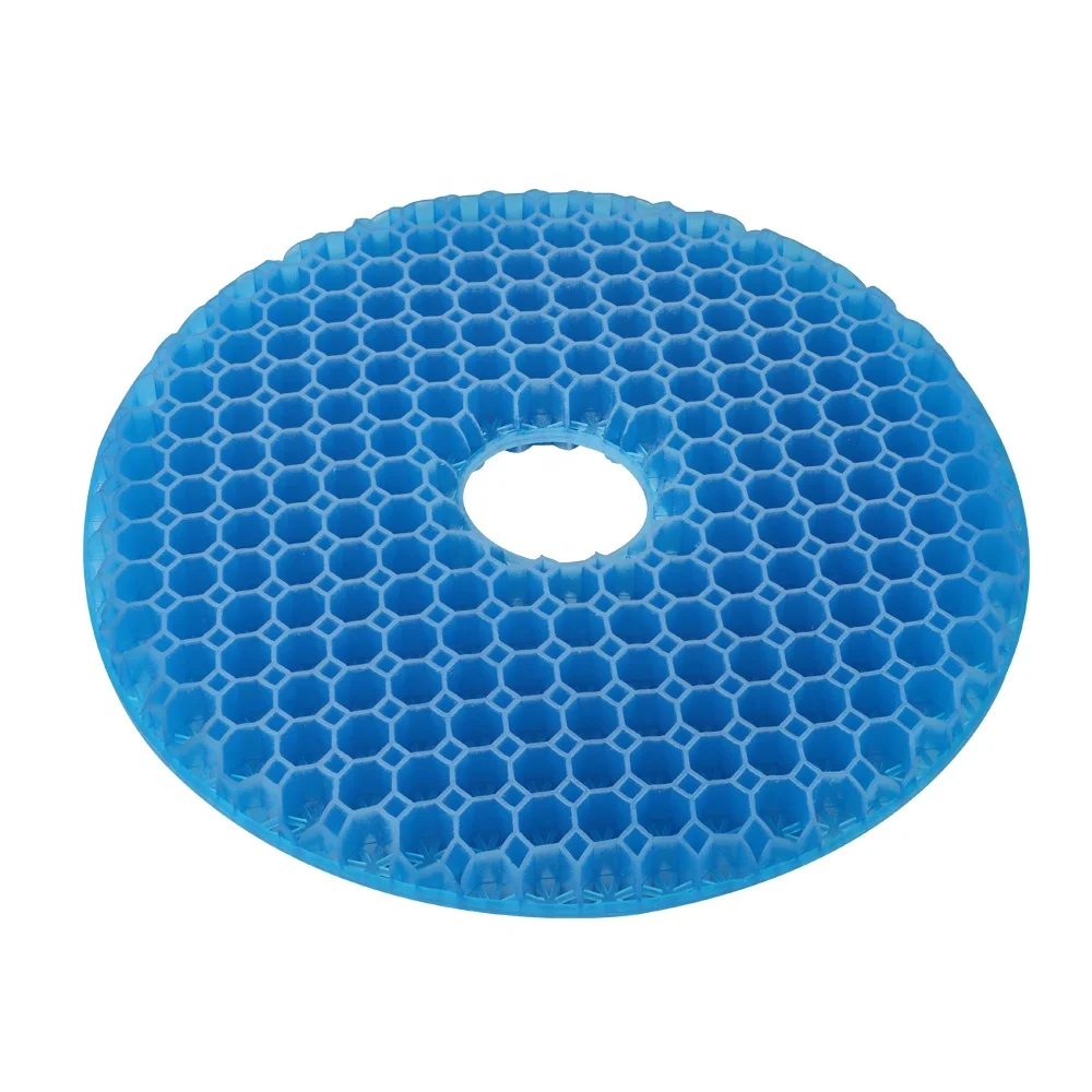 New Design Round Honeycomb Gel Seat Cushion Honeycomb Support Seat Cushion Pillow Cooling Gel Cushion Pad