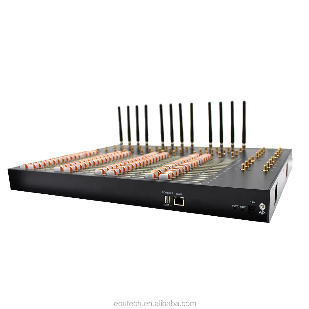 64 port 256 sim slots sms sending and receiving  gsm modem 2G 3G 4G sms bulk machine