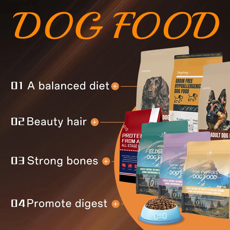 OEM ODM suckling period dog dry food Popular dog staple food high protein free grain pet food