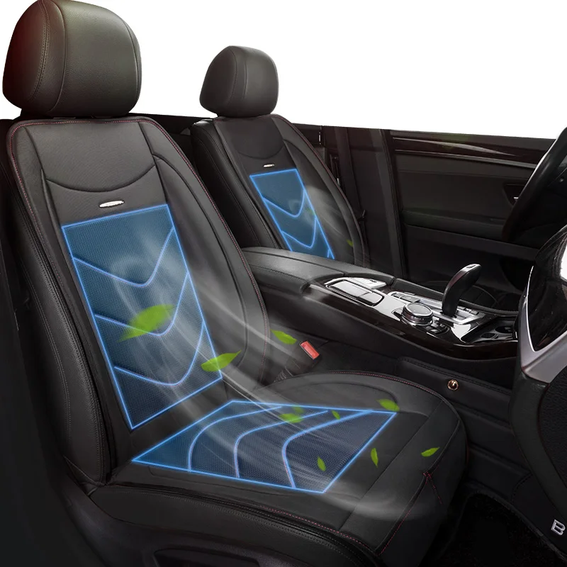 2021 New style car seat cover leather universal cooling car mat cover seat  car set seat back cushion auto interior accessory