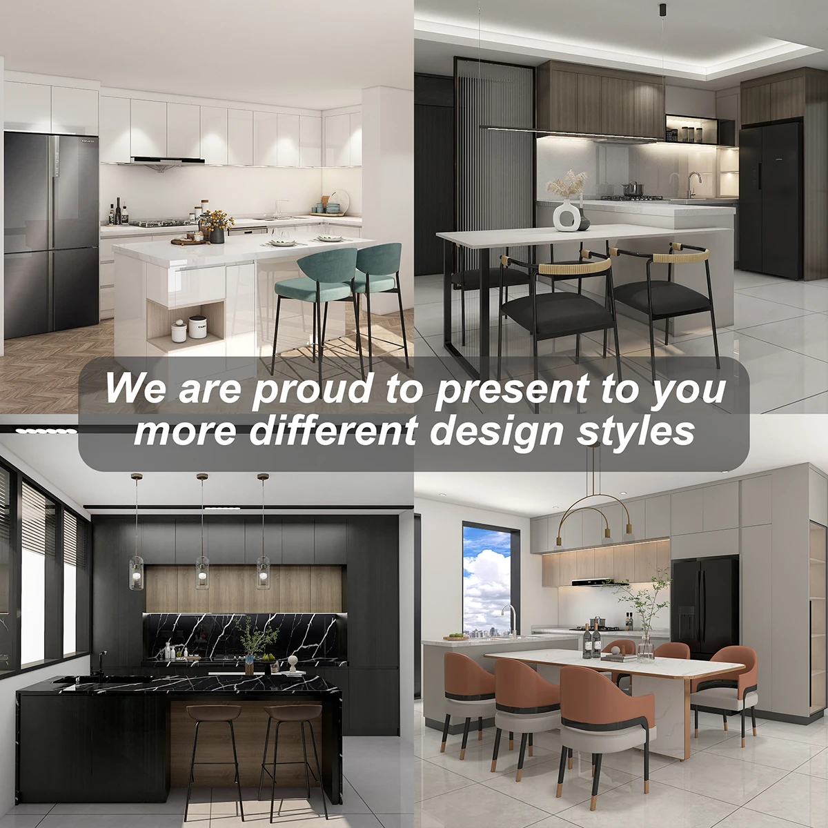 PINAI american lighting kitchen room furniture with sliding doors furniture kitchen