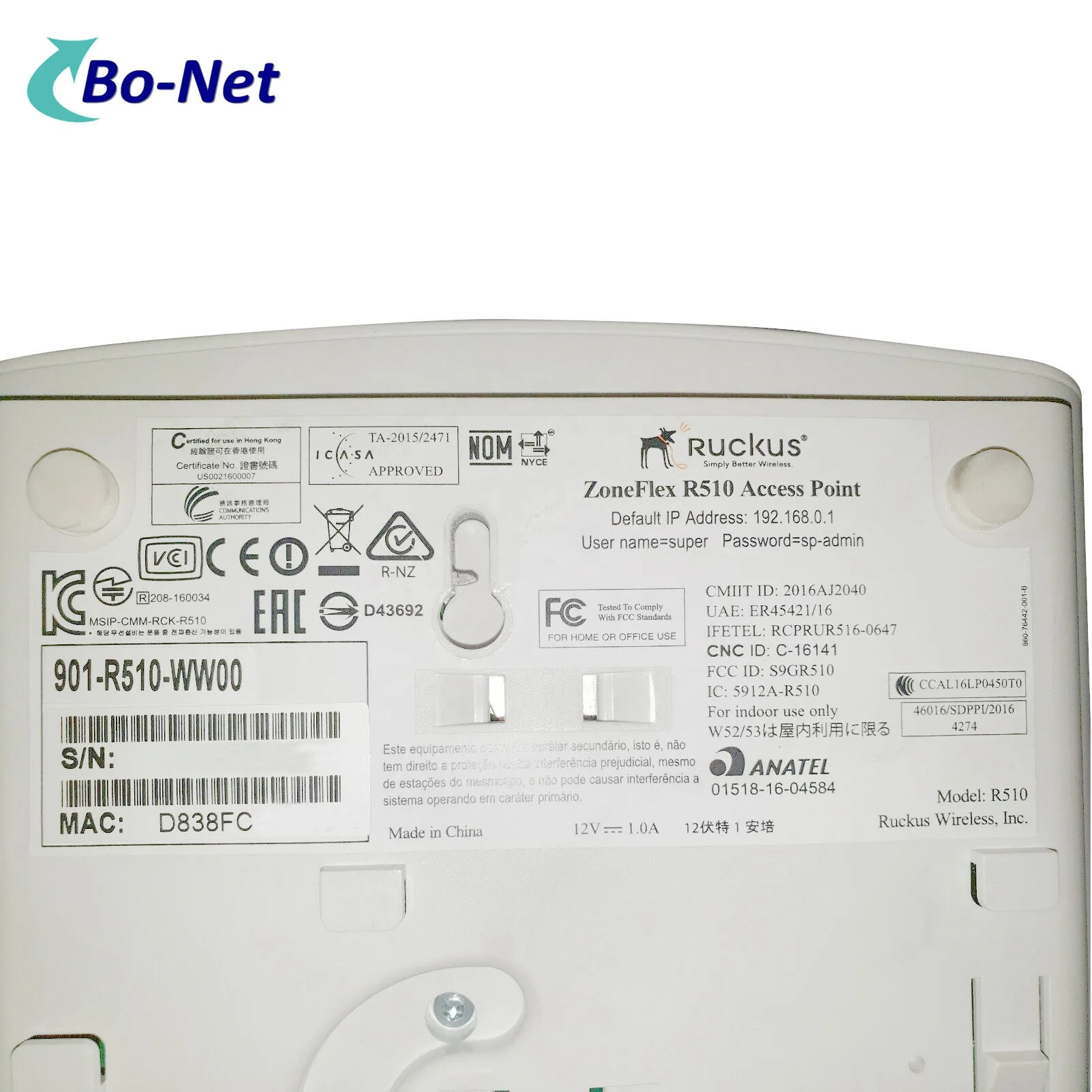  Ruckus 901-R510-WW00 Zoneflex R510 Rindoor беспроводной AP Точка доступа R750 R730 R720 R710 R610 R310 R500