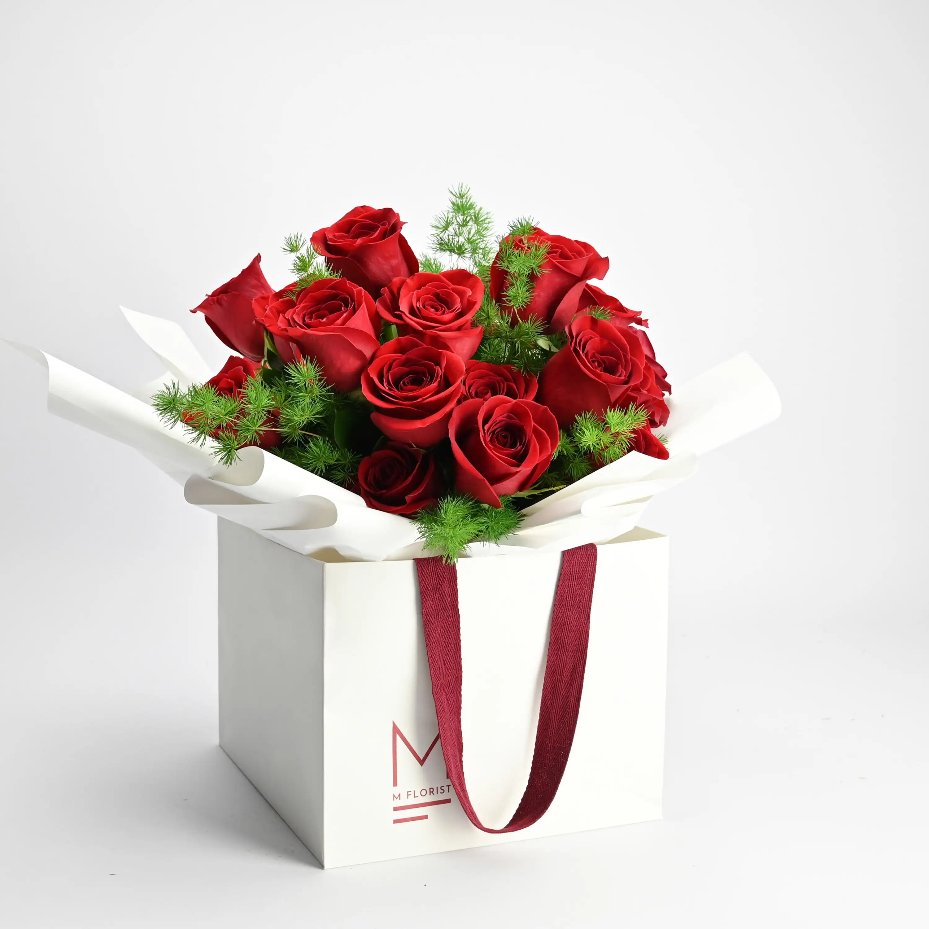 Luxury Customization flores Bag Kraft Paper Fresh Flower Bag Recycled Bouquet Packaging Bag Rose Boxes Package