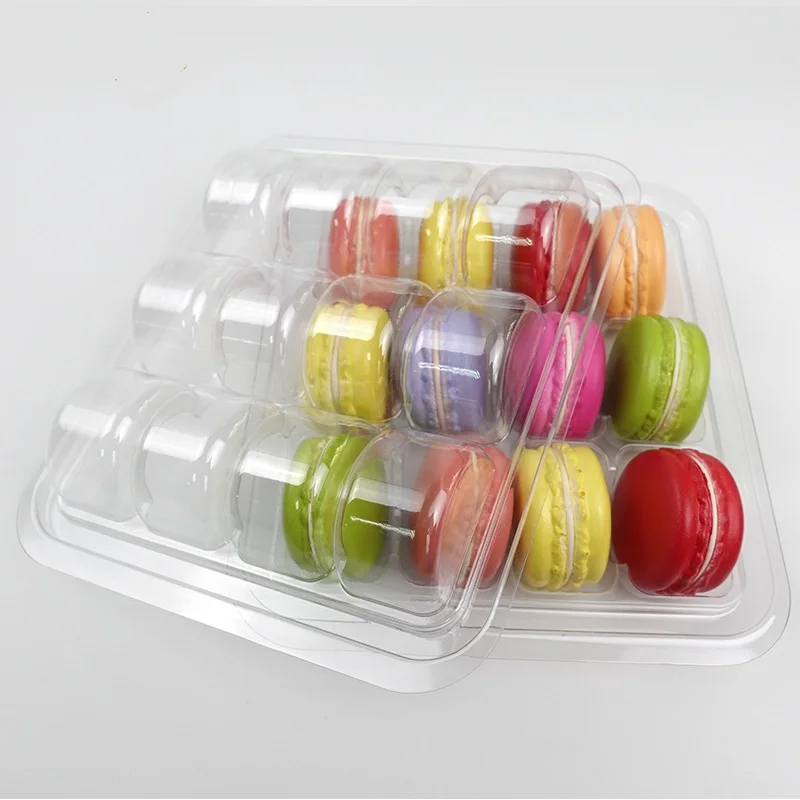 12 контейнеров для лотков макарон прозрачная пластиковая вставка Макарон на