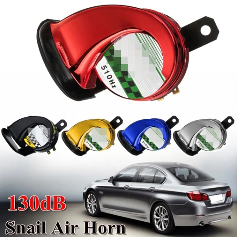Car Universal Version High Quality 12V Electric Horn 500HZ 600HZ Loud Snail Horn Hot Sale Auto Parts