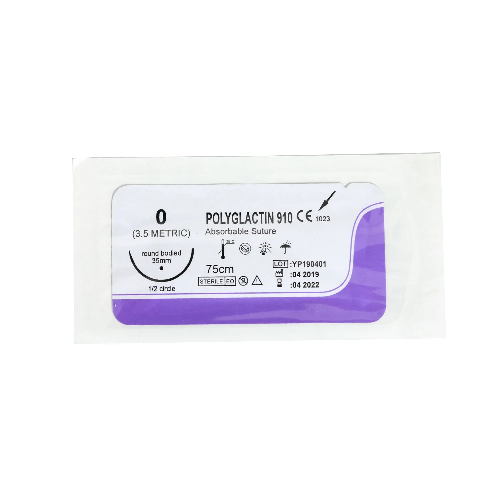 Polyester Polypropylene Suture Polyglactin Catgut Chromic 4/0 Pad Thread Surgical Suture