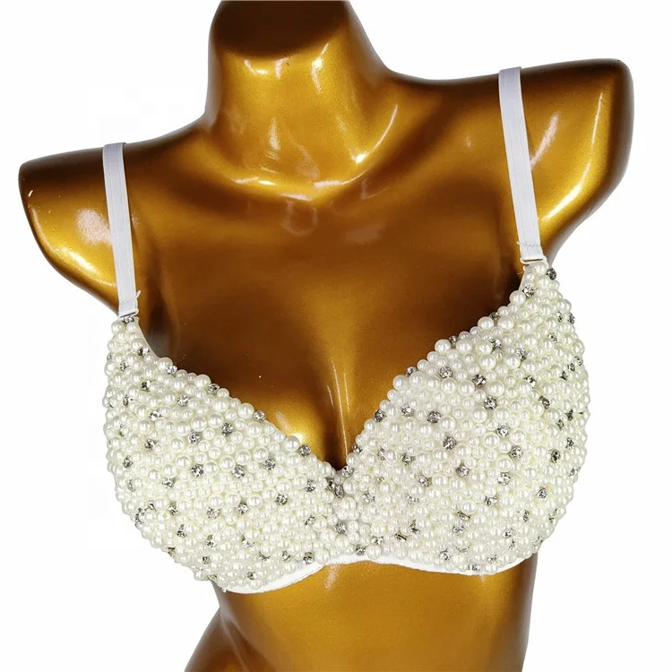 2020 Блестящий жемчужный бриллиантовый женский сексуальный Бралетт для фитнеса